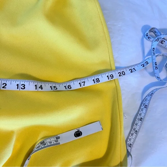 Fredrick’s of Hollywood Vintage 70s RARE Embroidered Bell Bottom Jumpsuit Yellow - Picture 13 of 14